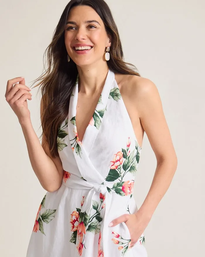 Tommy Bahama Florentina Flourish Midi Dress White